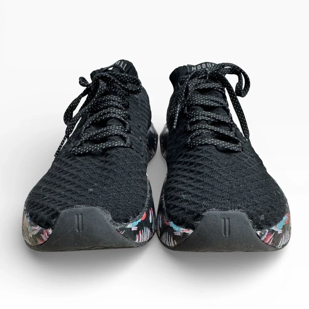 NOBULL Drive Knit Midnight Palm Training Shoes Mens Size 10 Black Multi Sneakers - Picture 3 of 10